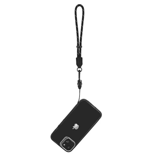 Power Support JTLEGEND Reflecting Wrist Strap Length 44cm, Cool Black, Lightweight Durable Anti-Lost Strap (Phone & Phone Case Not Included)