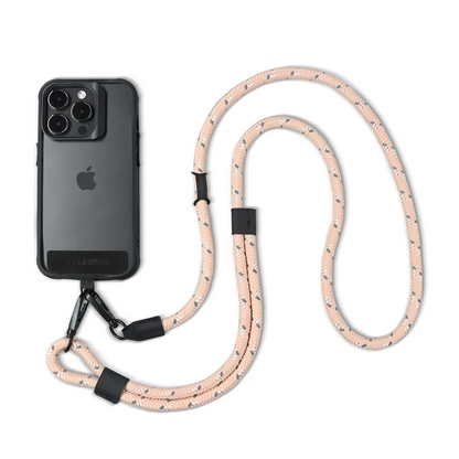 Power Support JTLEGEND 8mm Phone Rope Outdoor Series Length 75cm~140cm With Black Tap, Mobile Phone Lanyard Crossbody Anti-Lost Rope