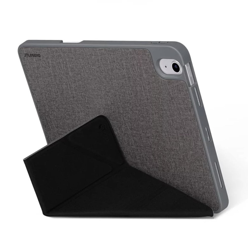 Power Support Air Jacket Folio Case with Pencil Holder for iPad Air 11" (2024)/iPad Air 10.9" (2022/2020) - Grey