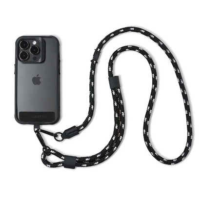 Power Support JTLEGEND 8mm Phone Rope Outdoor Series Length 75cm~140cm With Black Tap, Mobile Phone Lanyard Crossbody Anti-Lost Rope