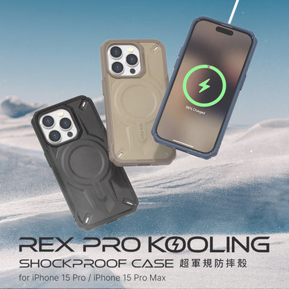 Power Support JTLEGEND REX Pro Kooling Shockproof Case with MagSafe for iPhone 15 Series (2023)